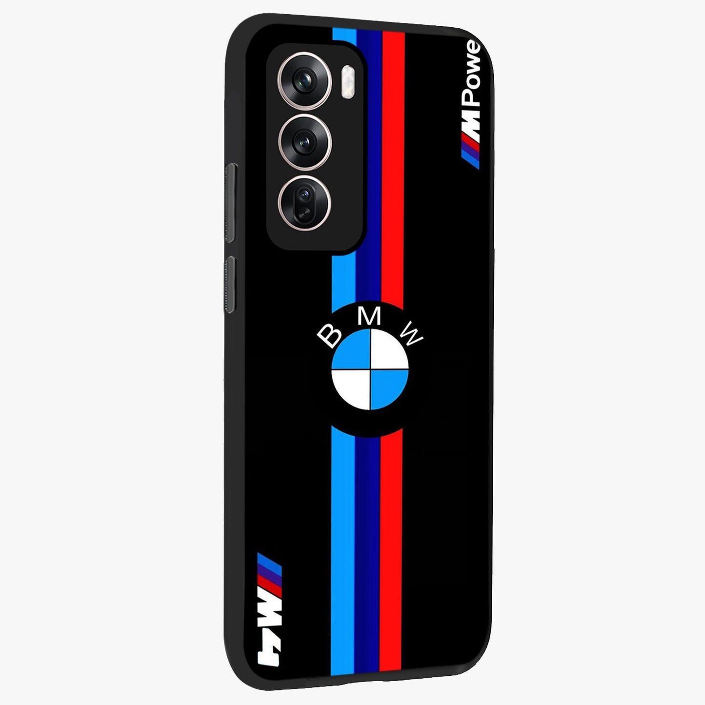 Turbo BMW Beast Glass Case upright view showcasing powerful car artwork with modern motorsport theme.