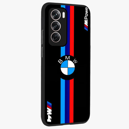 Turbo BMW Beast Glass Case upright view showcasing powerful car artwork with modern motorsport theme.