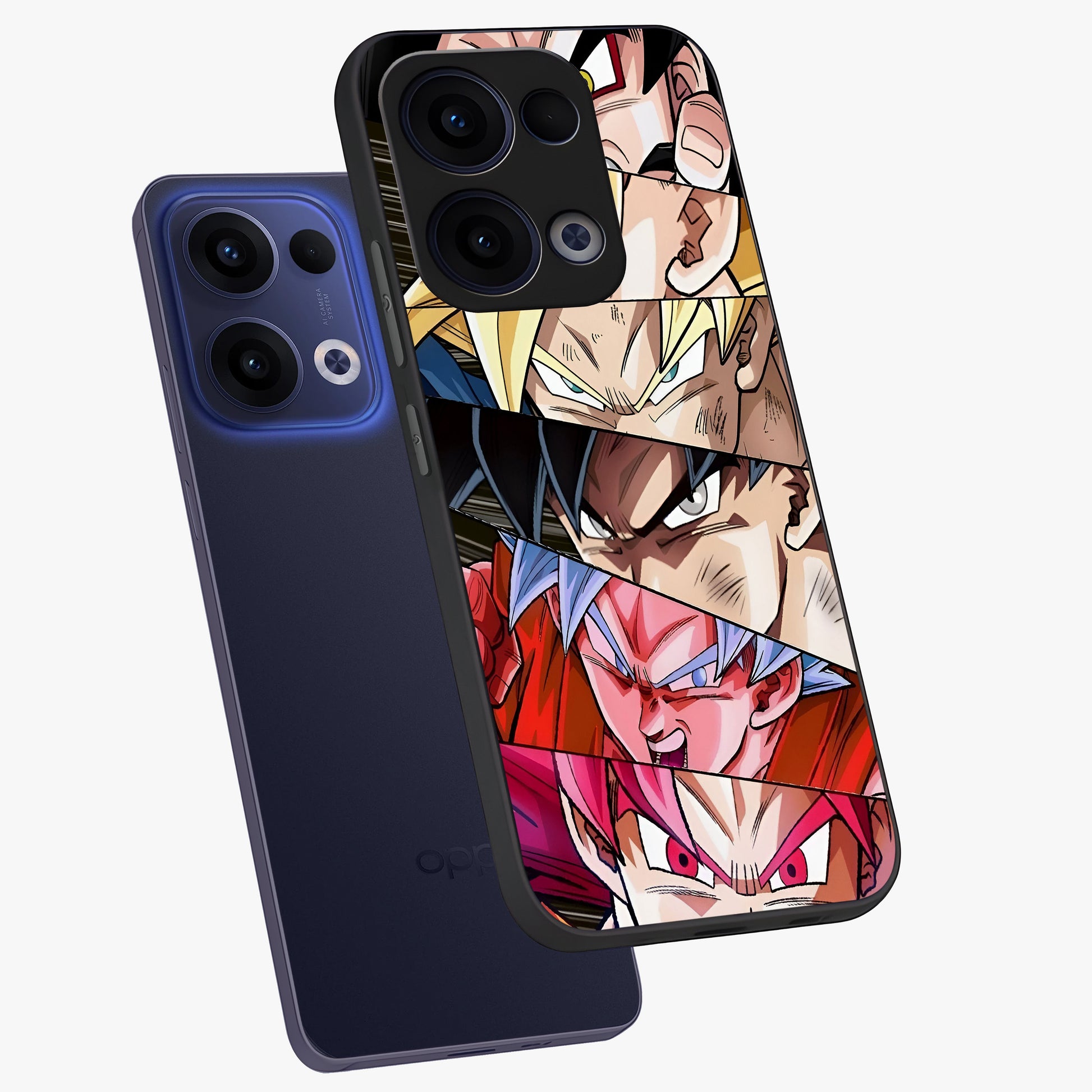 Anime Character Glass Case displayed in angled mockup highlighting colorful anime character illustration.