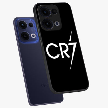 Cr7 Elite Strike Glass Case displayed in angled mockup highlighting powerful sports graphic with bold athletic theme.