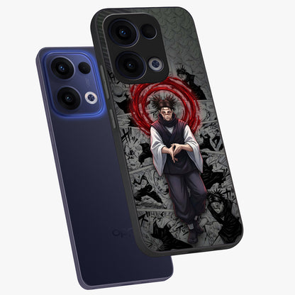Cursed Ritual Ascension Glass Case displayed in angled mockup highlighting mystical ritual illustration with supernatural aesthetic.