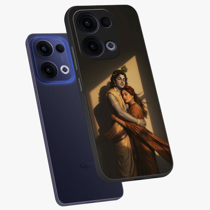 Divine Eternal Love Glass Case displayed in angled mockup highlighting elegant divine inspired design with peaceful aesthetic.