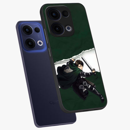 Emerald War Vanguard Glass Case displayed in angled mockup highlighting intense battle inspired design with emerald tone aesthetic.