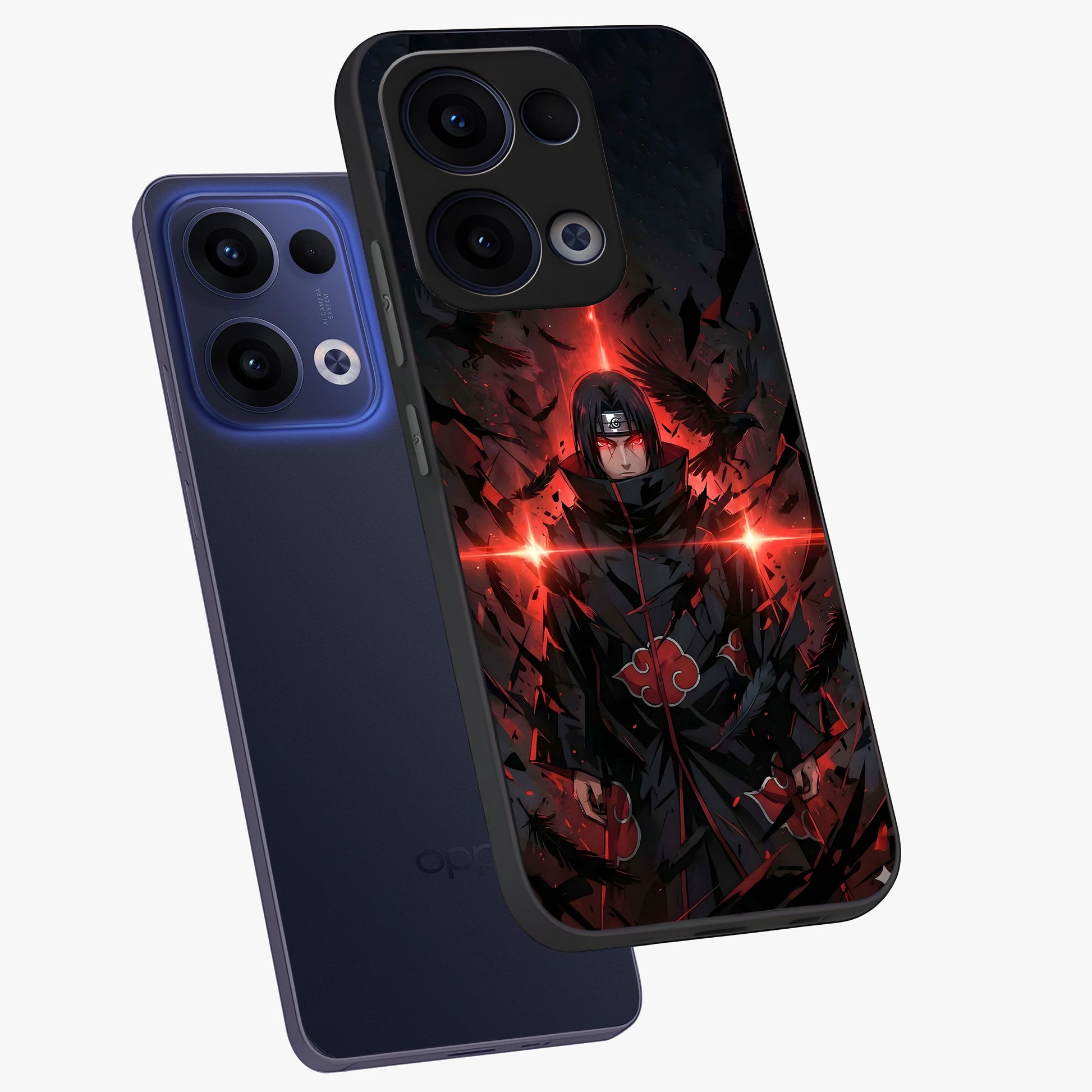 Focused Blade Discipline Glass Case displayed in angled mockup highlighting clean minimal text artwork with modern aesthetic style.