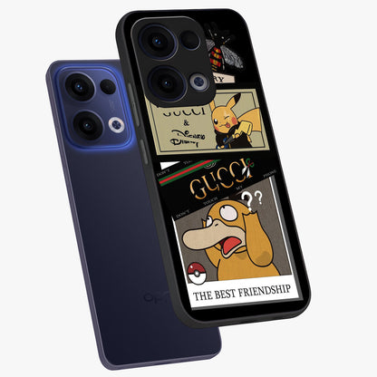 Gucci Play Mashup Glass Case displayed in angled mockup highlighting stylish fashion mashup design with bold aesthetic.