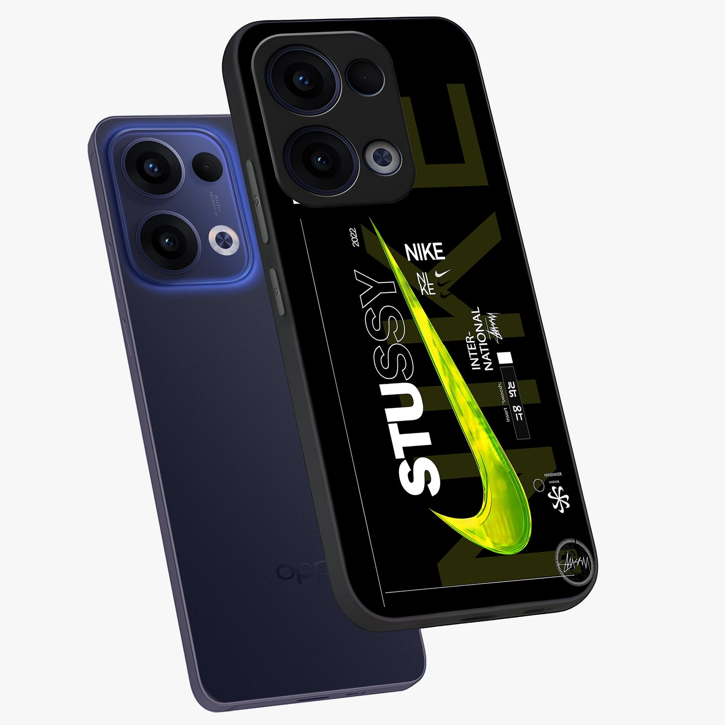 Neon Street Edition Glass Case displayed in angled mockup highlighting vibrant urban design with bold street aesthetic.