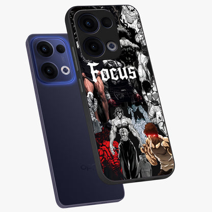 Relentless Power Focus Glass Case displayed in angled mockup highlighting bold statement design with modern aesthetic style.