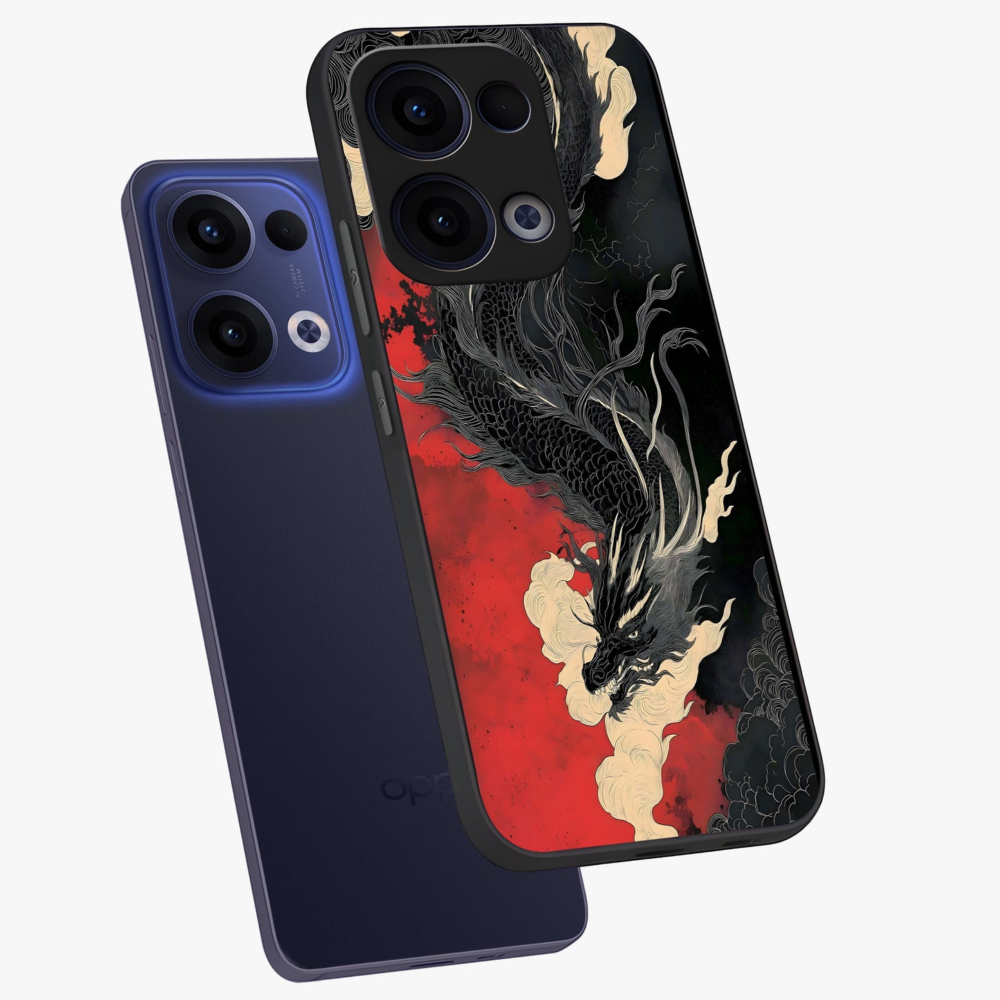 Shadow Dragon Fury Glass Case displayed in angled mockup highlighting powerful dragon illustration with dark fantasy aesthetic.