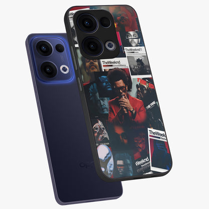 The Weeknd Glass Case displayed in angled mockup highlighting stylish pop culture inspired design with modern aesthetic.
