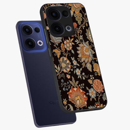 Vintage Floral Dream Glass Case displayed in angled mockup highlighting elegant vintage flower design with soft aesthetic style.