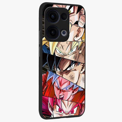Anime Character Glass Case upright view showcasing expressive anime artwork with bold graphic style.
