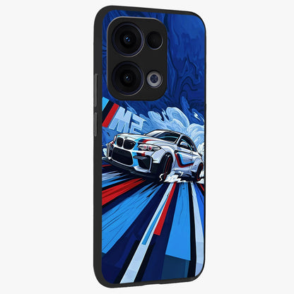 Drift Power Rush Glass Case upright view showcasing high speed racing artwork with bold automotive theme.