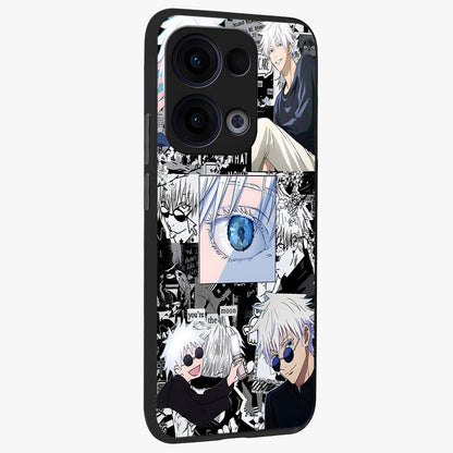 Infinity Sorcerer Chaos Glass Case upright view showcasing dramatic sorcerer artwork with chaotic mystical theme.