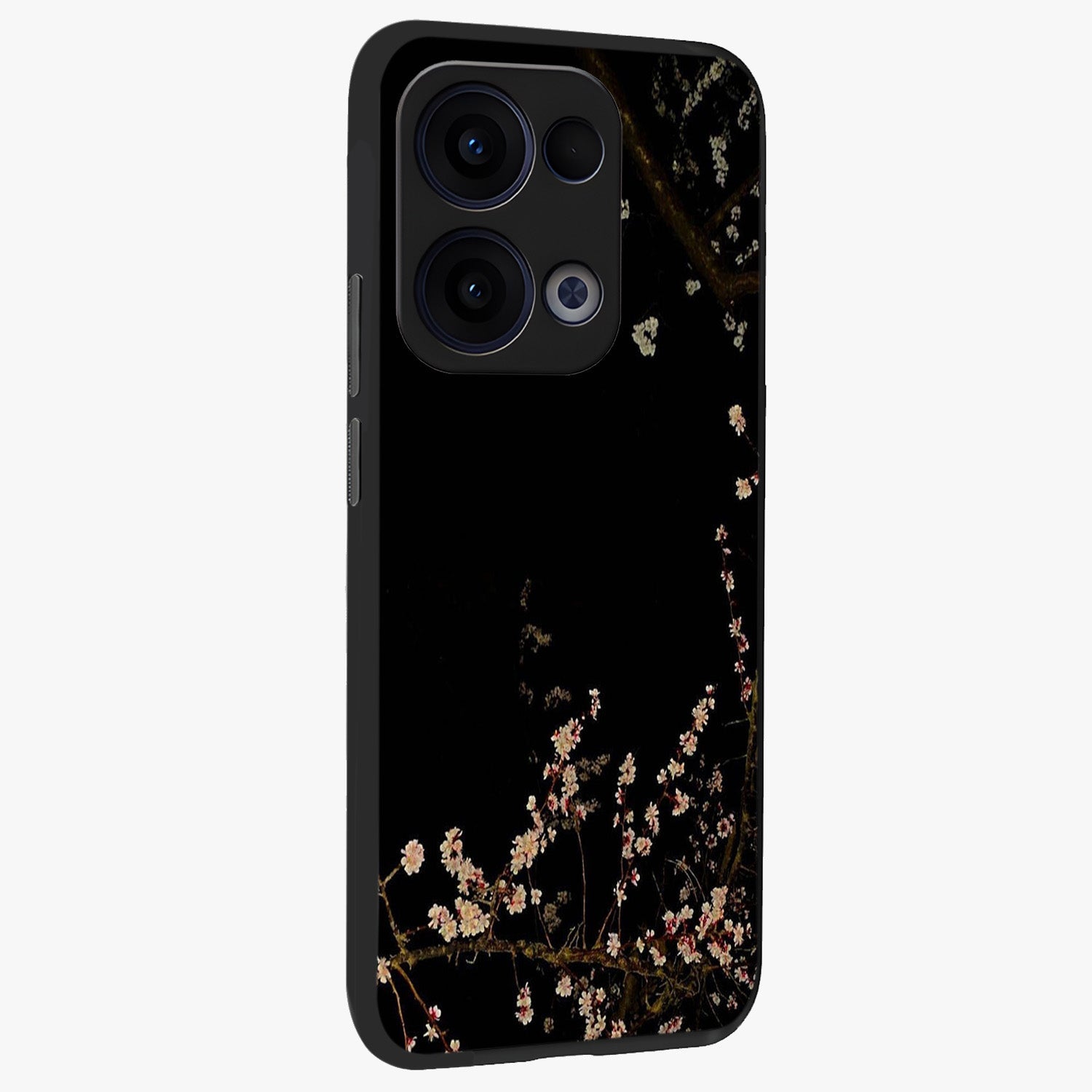 Petal Moon Light With Custom Name Glass Case upright view showcasing elegant floral moon artwork with personalized aesthetic.