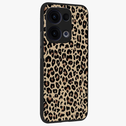 Savage Chic Pattern Glass Case upright view showcasing trendy decorative artwork with edgy fashion theme.