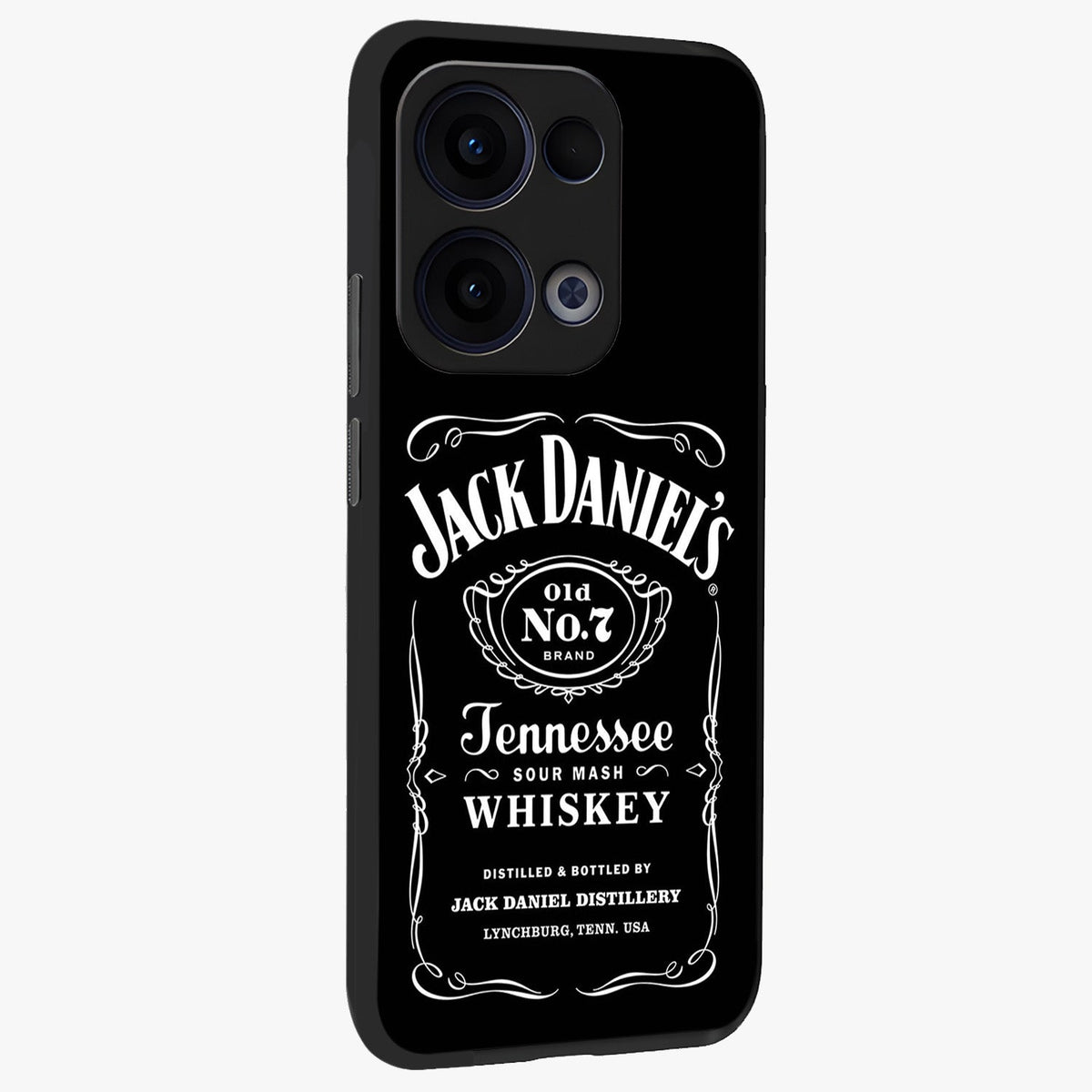 Vintage Whiskey Heritage Glass Case upright view showcasing stylish vintage whiskey artwork with timeless bar culture theme.