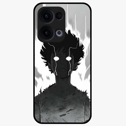 Awakened Inner Rage Glass Case showing flat back view with intense artistic artwork and glossy glass finish.