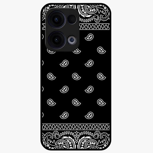 Retro Rebel Threads Glass Case showing flat back view with vintage street style artwork and glossy glass finish.