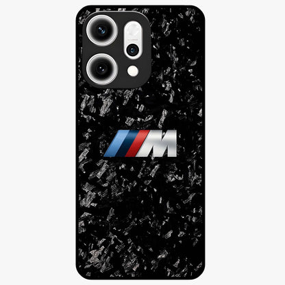 Carbon Speed Mark Glass Case showing flat back view with sporty carbon pattern artwork and glossy glass finish.