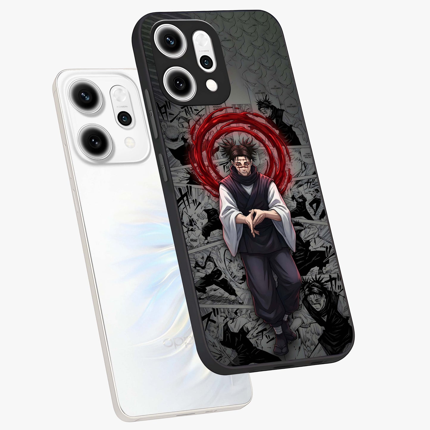 Cursed Ritual Ascension Glass Case displayed in angled mockup highlighting mystical ritual illustration with supernatural aesthetic.