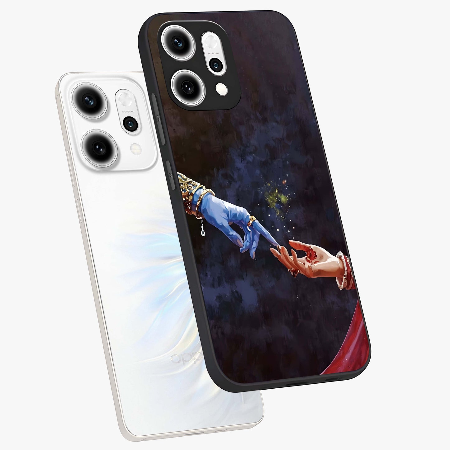 Divine Touch Eternal Glass Case displayed in angled mockup highlighting elegant divine inspired design with calm aesthetic style.