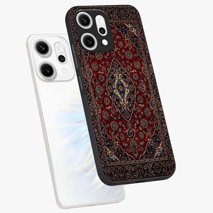Heritage Carpet Royale Glass Case displayed in angled mockup highlighting intricate royal carpet design with heritage aesthetic.