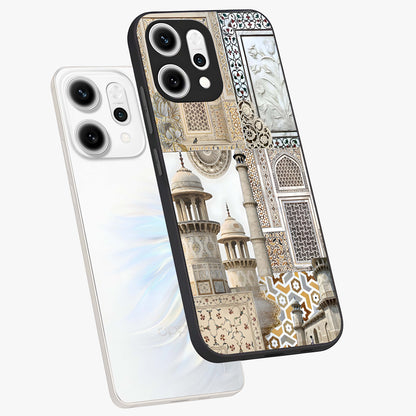 Mughal Marble Legacy Glass Case displayed in angled mockup highlighting elegant heritage marble artwork with royal aesthetic.