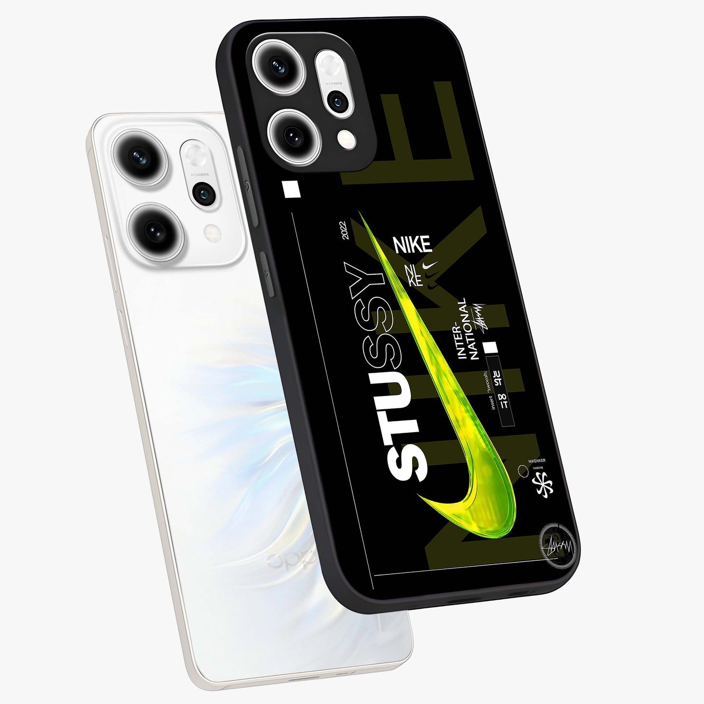 Neon Street Edition Glass Case displayed in angled mockup highlighting vibrant urban design with bold street aesthetic.
