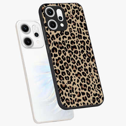 Savage Chic Pattern Glass Case displayed in angled mockup highlighting bold fashion inspired design with chic aesthetic.