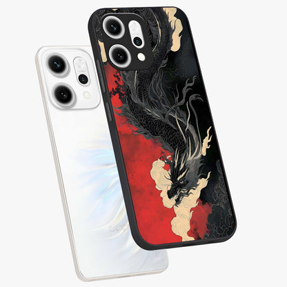 Shadow Dragon Fury Glass Case displayed in angled mockup highlighting powerful dragon illustration with dark fantasy aesthetic.