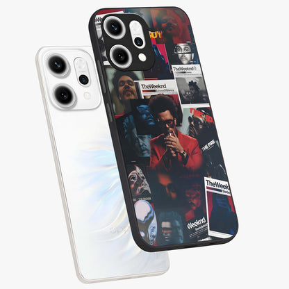 The Weeknd Glass Case displayed in angled mockup highlighting stylish pop culture inspired design with modern aesthetic.