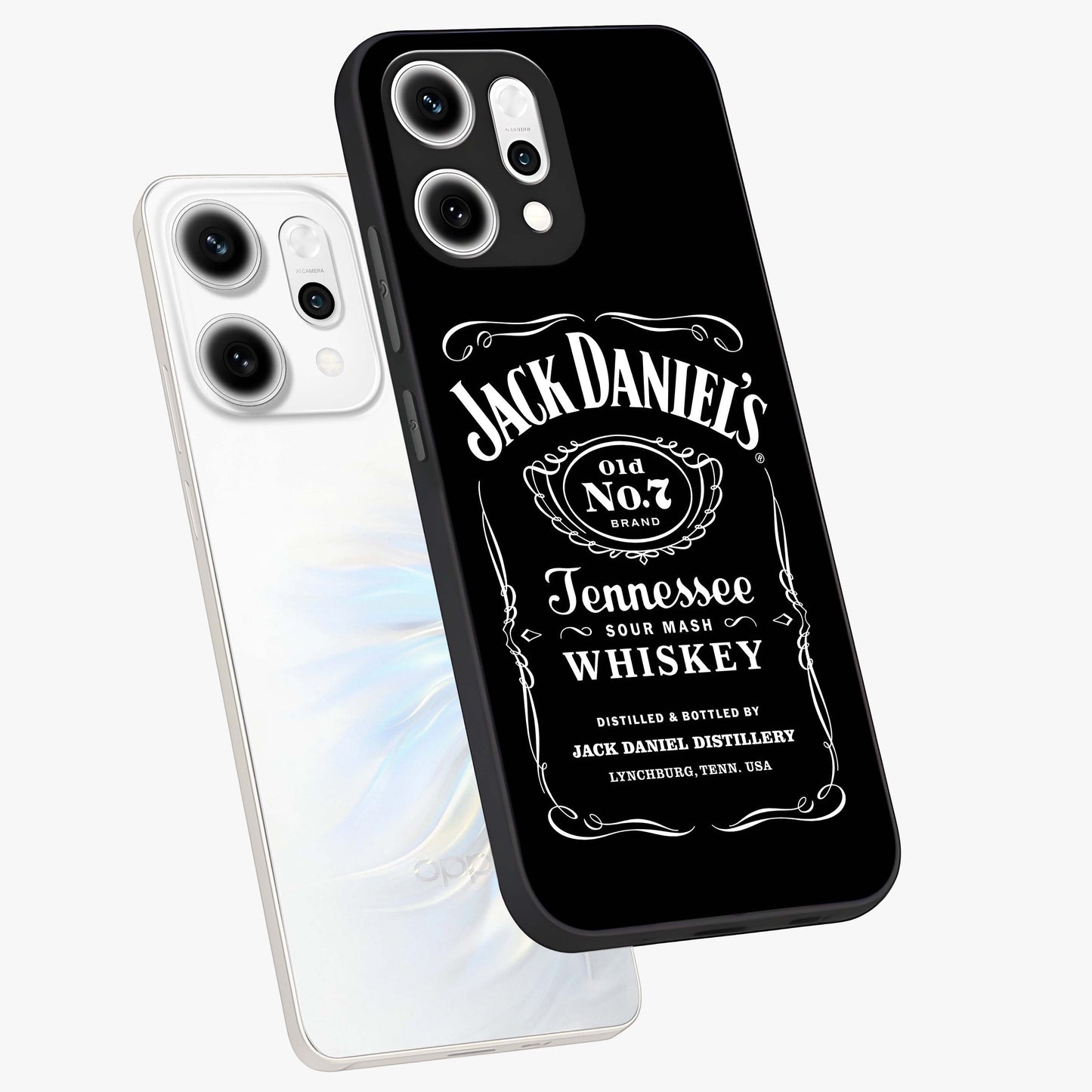 Vintage Whiskey Heritage Glass Case displayed in angled mockup highlighting retro beverage themed design with heritage aesthetic.
