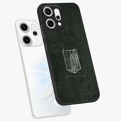 Wings Of Freedom Glass Case displayed in angled mockup highlighting graceful wing design with inspirational aesthetic.