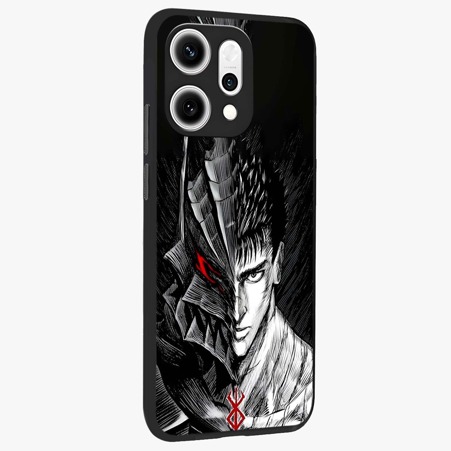Berserker Blood Oath Glass Case upright view showcasing intense warrior aesthetic with dramatic artistic style.