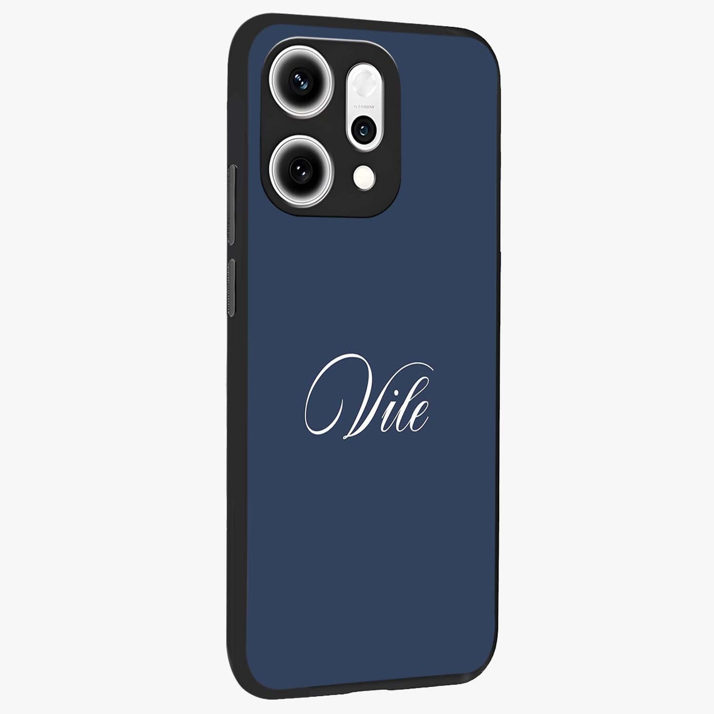Blue Vintage Floral Pattern Glass Case displayed in angled mockup highlighting classic blue floral pattern and retro aesthetic design.