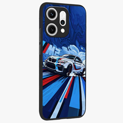 Drift Power Rush Glass Case upright view showcasing high speed racing artwork with bold automotive theme.