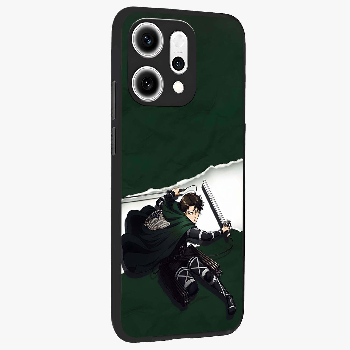 Emerald War Vanguard Glass Case upright view showcasing dramatic warrior artwork with bold fantasy theme.