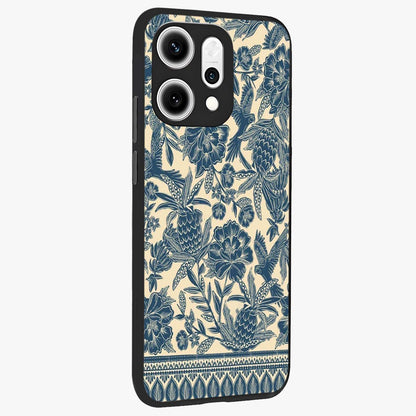 Heirloom Wild Bloom Glass Case upright view showcasing delicate wildflower artwork with timeless floral theme.
