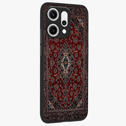 Heritage Carpet Royale Glass Case upright view showcasing detailed ornamental artwork with luxurious traditional theme.