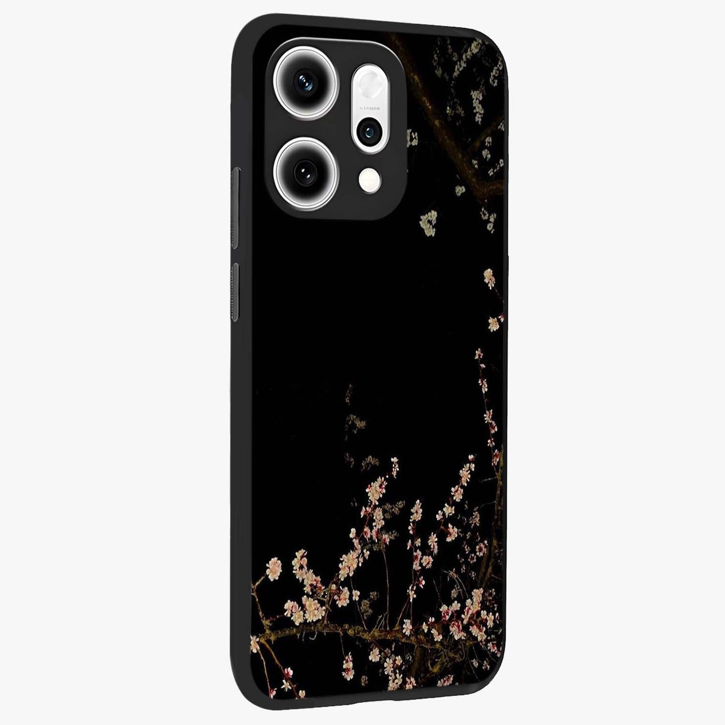 Petal Moon Light With Custom Name Glass Case upright view showcasing elegant floral moon artwork with personalized aesthetic.