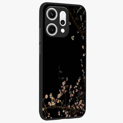 Petal Moon Light With Custom Name Glass Case upright view showcasing elegant floral moon artwork with personalized aesthetic.
