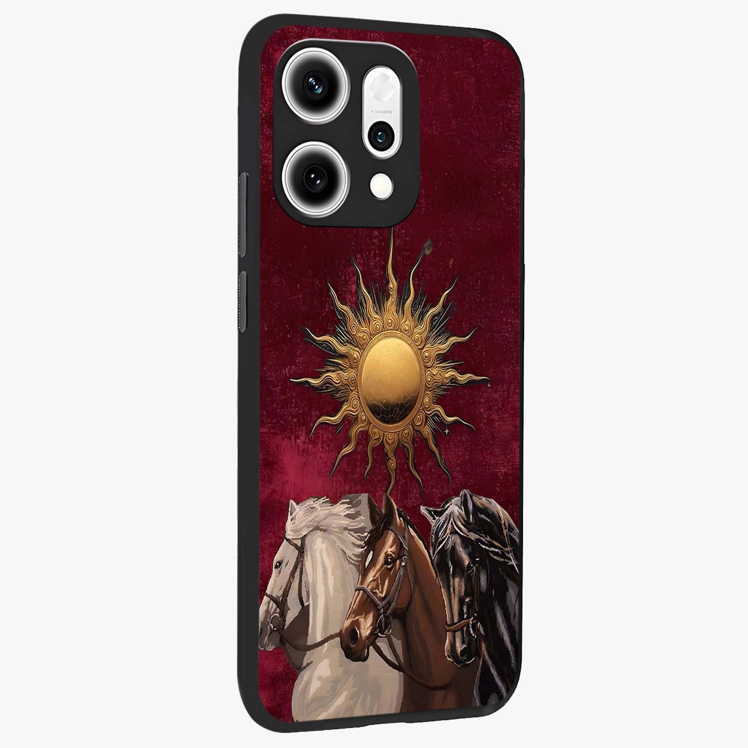 Solar Riders Glass Case upright view showcasing energetic rider artwork with bold adventure theme.