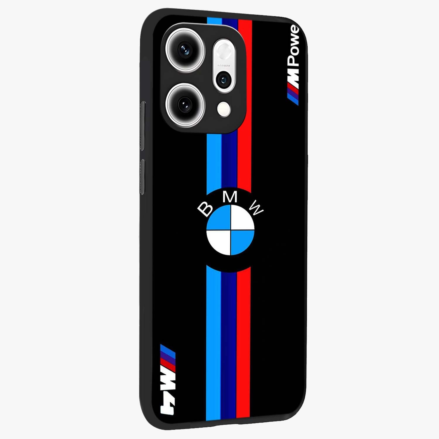 Turbo BMW Beast Glass Case upright view showcasing powerful car artwork with modern motorsport theme.