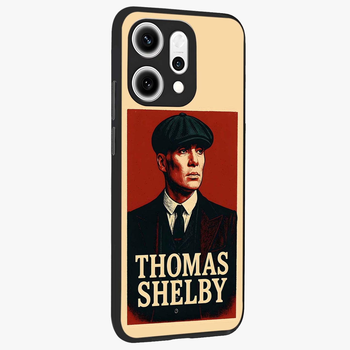 Vintage Mafia Authority Glass Case upright view showcasing dramatic vintage artwork with iconic authority theme.