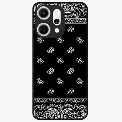 Retro Rebel Threads Glass Case showing flat back view with vintage street style artwork and glossy glass finish.