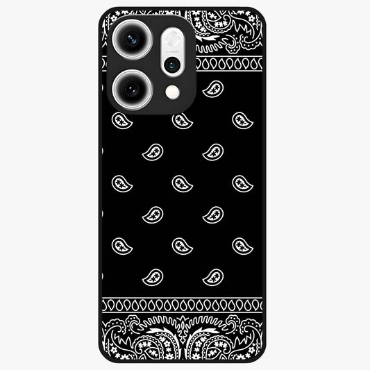 Retro Rebel Threads Glass Case showing flat back view with vintage street style artwork and glossy glass finish.