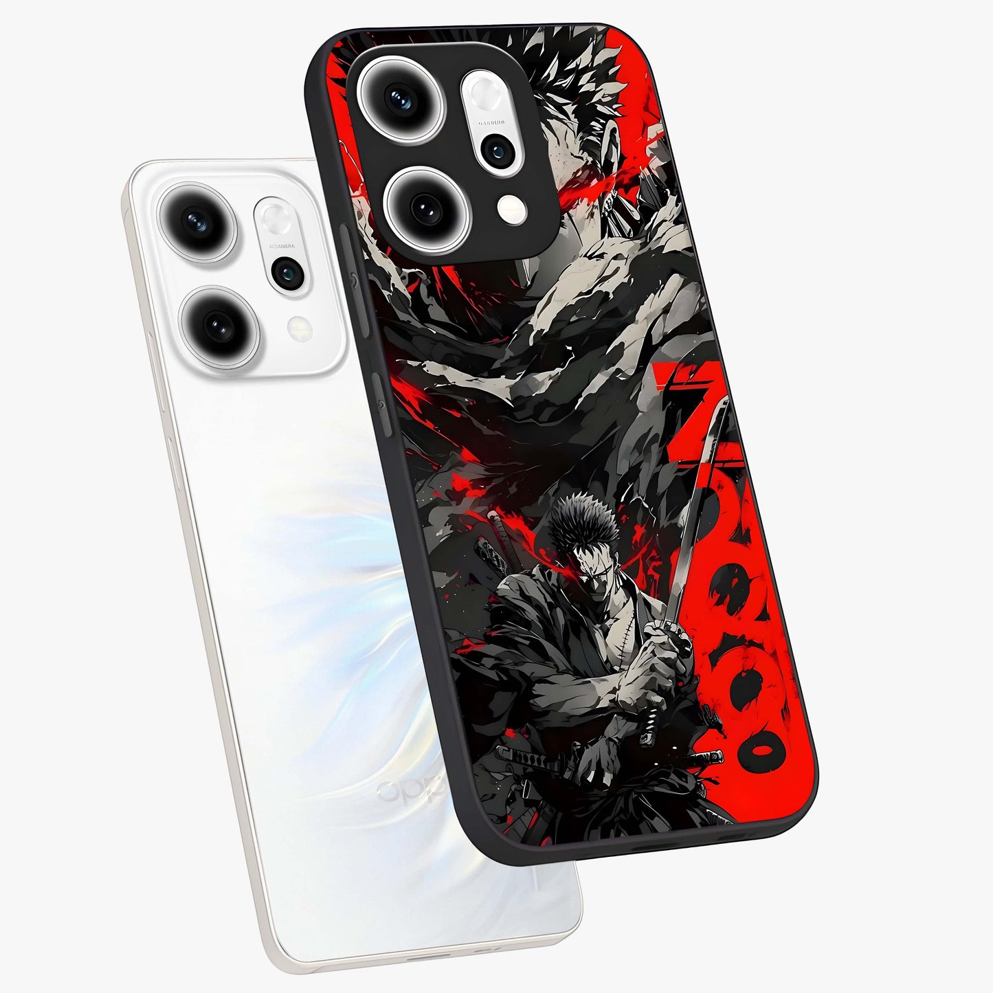 Demon Sword Resolve Glass Case displayed in angled mockup highlighting powerful demon sword illustration with dark fantasy aesthetic.