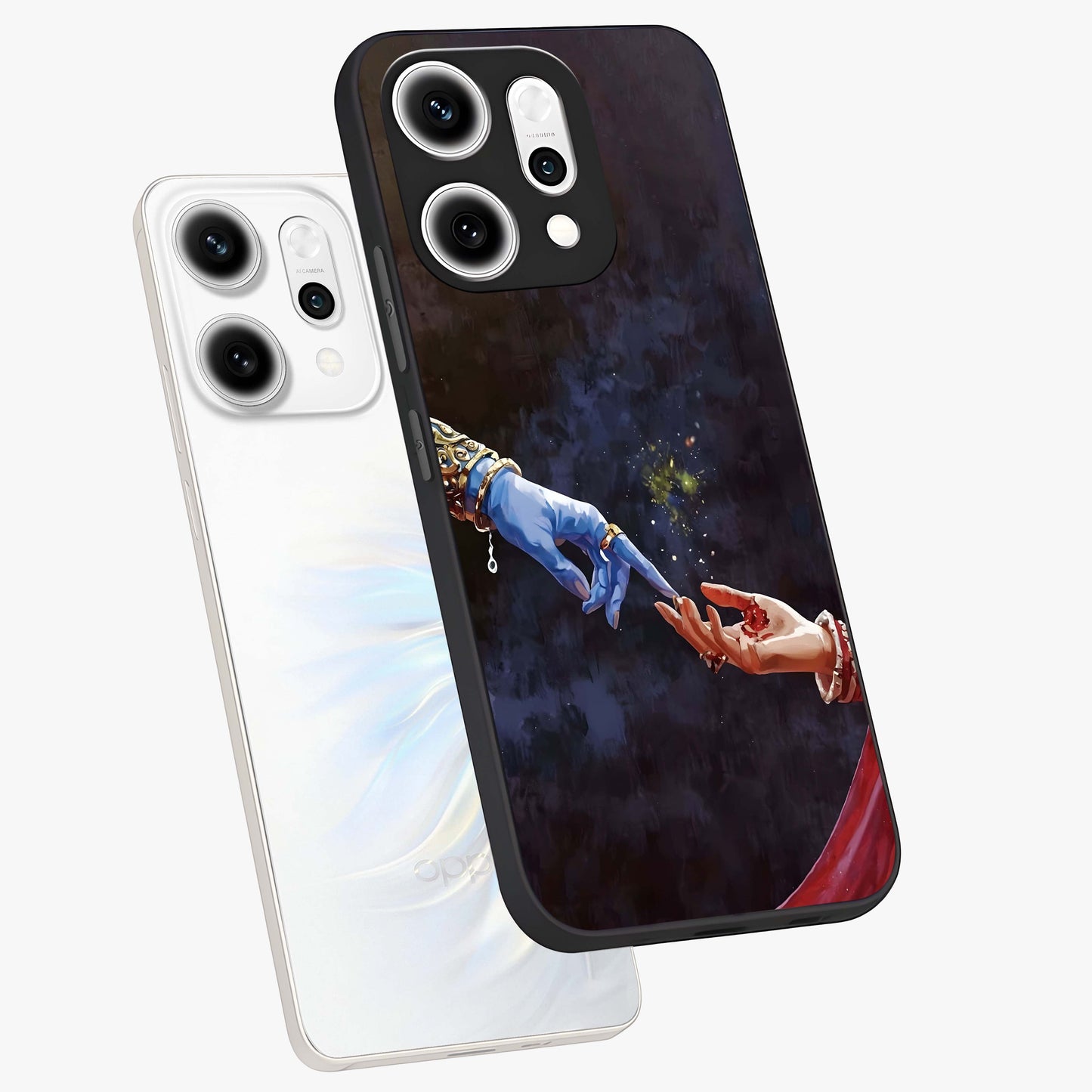 Divine Touch Eternal Glass Case displayed in angled mockup highlighting elegant divine inspired design with calm aesthetic style.