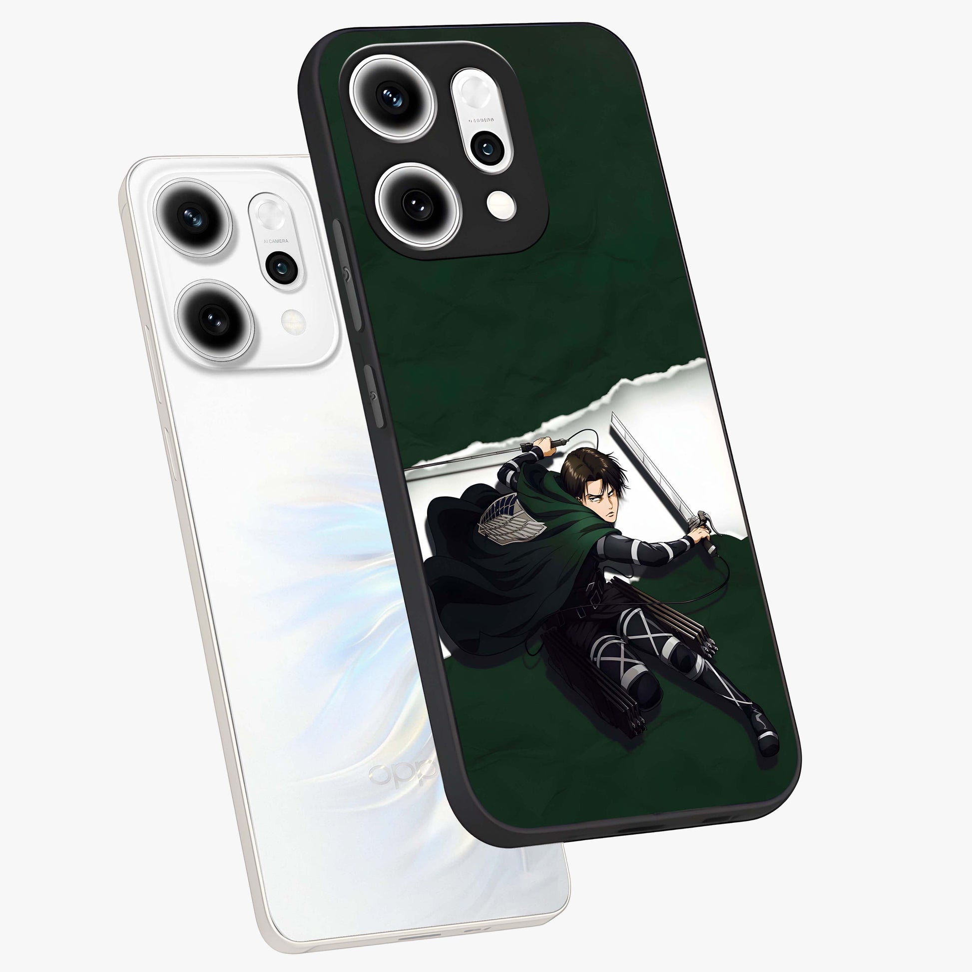 Emerald War Vanguard Glass Case displayed in angled mockup highlighting intense battle inspired design with emerald tone aesthetic.