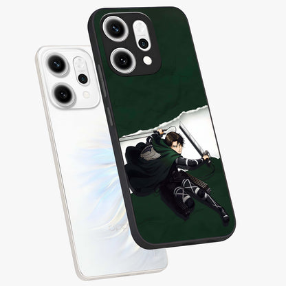 Emerald War Vanguard Glass Case displayed in angled mockup highlighting intense battle inspired design with emerald tone aesthetic.